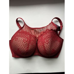 Cacique Seriously Sexy 40DDD Cranberry Bra. New With tags
